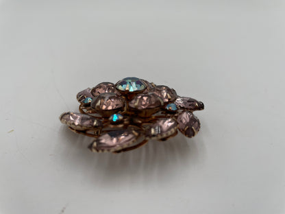 VTG Gold Tone AB
Amethyst Purple
Rhinestone Brooch Pin Unsigned - Vintosh Vintage