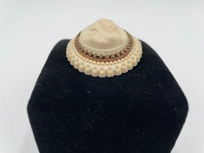 Vintage Art Deco French Large Layered Celluloid
Cameo Brooch Paris Signed - Vintosh Vintage