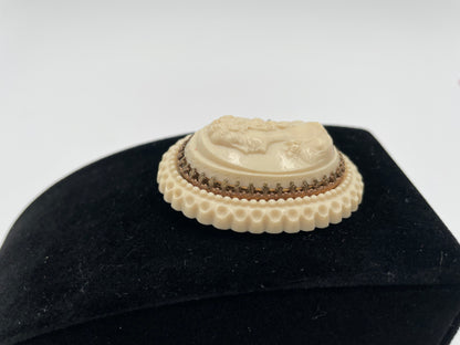 Vintage Art Deco French Large Layered Celluloid
Cameo Brooch Paris Signed - Vintosh Vintage