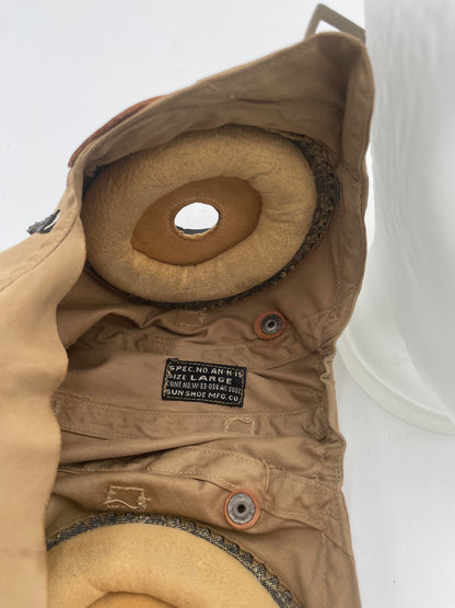 WWII USAAF AN-H-15
Summer Flight Helmet & 1943 Leather Flying
Goggles - Vintosh Vintage