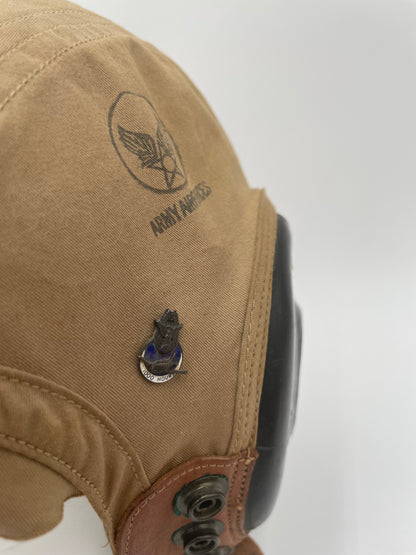 WWII USAAF AN-H-15
Summer Flight Helmet & 1943 Leather Flying
Goggles - Vintosh Vintage