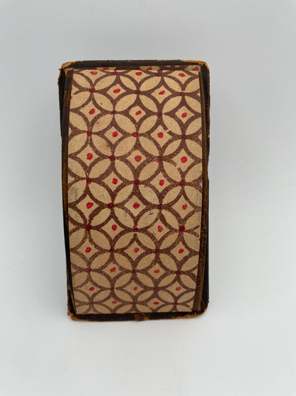 Antique Italian Hand Painted Ornate Wood Ink Blotter Rocker - Vintosh Vintage