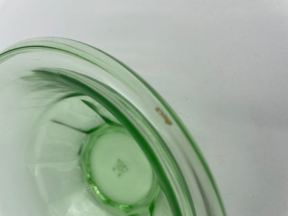 Vtg Hazel Atlas Rest Well Green Depression/Uranium Glass
Mixing Bowl 5.5" - Vintosh Vintage