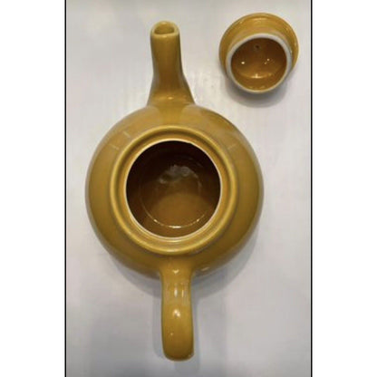1940s Liptons Teapot Mustard Yellow (B2) - Vintosh Vintage