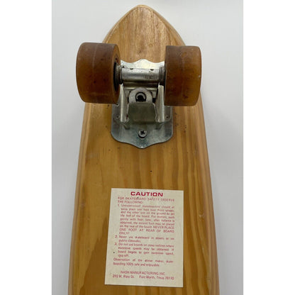 Original 1963 NASH "Goofy Foot" Wood Skateboard - Vintosh Vintage