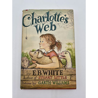 Charlotte's Web: E. B. White (1952) Hardcover Book Club Edition + Dust Jacket - Vintosh Vintage
