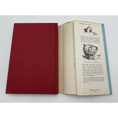 Charlotte's Web: E. B. White (1952) Hardcover Book Club Edition + Dust Jacket - Vintosh Vintage