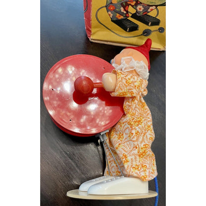 German DR Sonni Air Activated Mechanic Musical Clown Drummer w/ Box (B2) - Vintosh Vintage