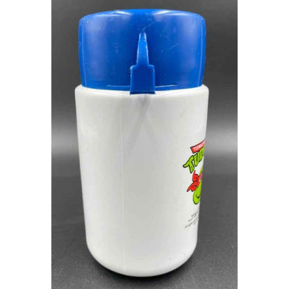 Teenage Mutant Ninja Turtles1989 Blue Cap 6.5" Thermos For Lunchbox (B4)