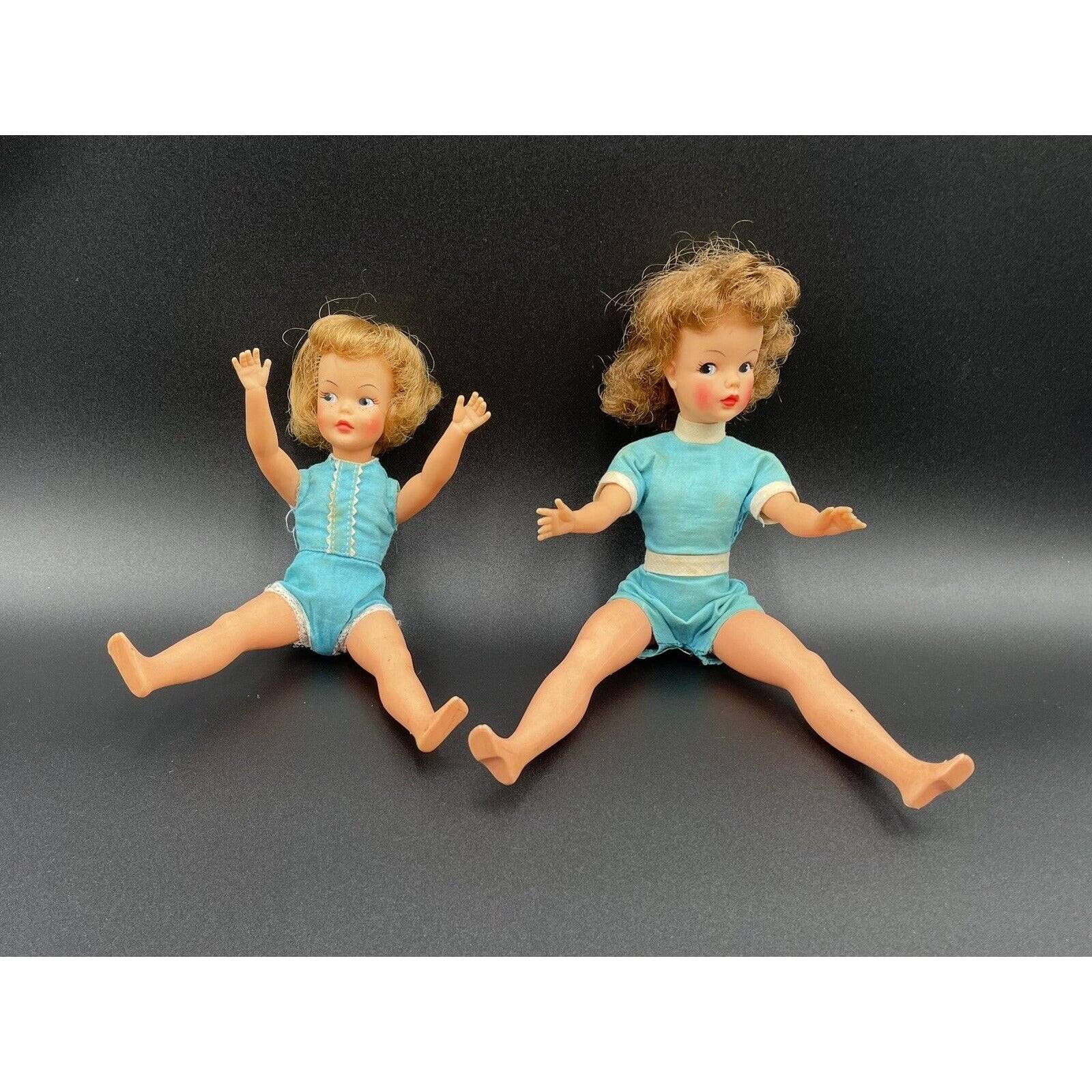 1960s Ideal Tammy & Little Sister Pepper with Clothes & Case (C6) - Vintosh Vintage