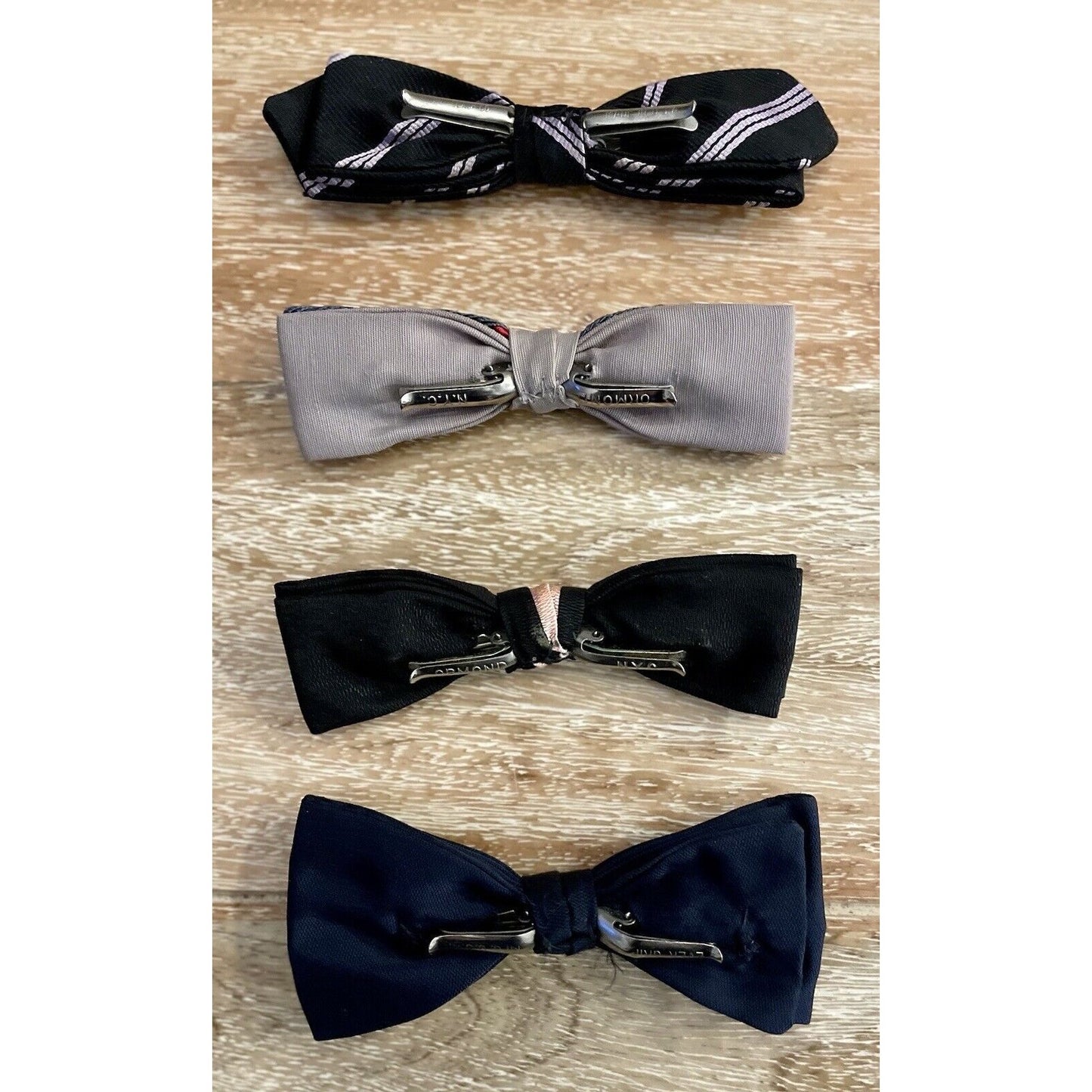 Vintage Ormond & Mid-Century Men's Clip-on Bow Ties - Vintosh Vintage
