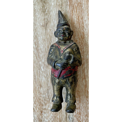 Antique Cast Iron Still Bank Circus Clown w/ Pointed Hat - AC WILLIAMS (B4) - Vintosh Vintage