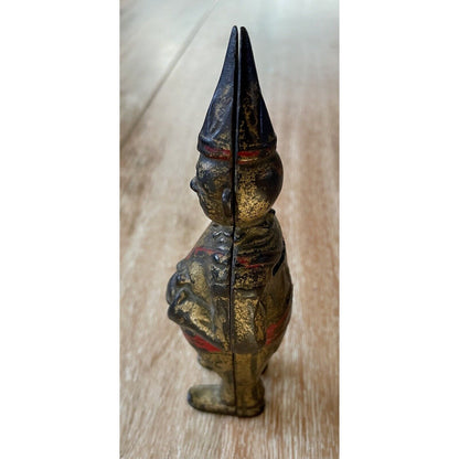 Antique Cast Iron Still Bank Circus Clown w/ Pointed Hat - AC WILLIAMS (B4) - Vintosh Vintage