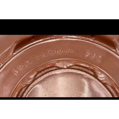 Vintage Frankoma Mayan Aztec Plainsman Brown 7FC Round Chop Plate (C1) - Vintosh Vintage