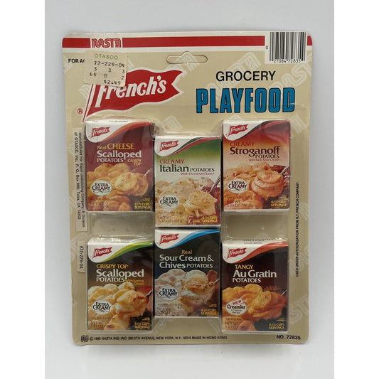 1985 NASTA Grocery Playfood French's Boxed Potatoes-Variety of 6 (C8) - Vintosh Vintage