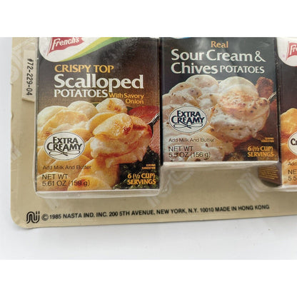 1985 NASTA Grocery Playfood French's Boxed Potatoes-Variety of 6 (C8) - Vintosh Vintage