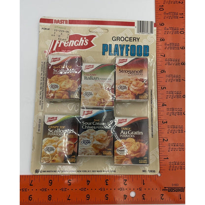 1985 NASTA Grocery Playfood French's Boxed Potatoes-Variety of 6 (C8) - Vintosh Vintage