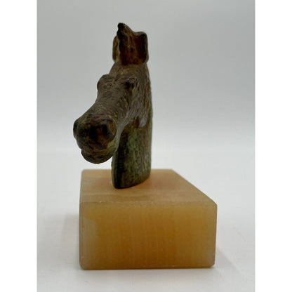 Vintage Metal and Marble Horse Head Statue (B1) - Vintosh Vintage