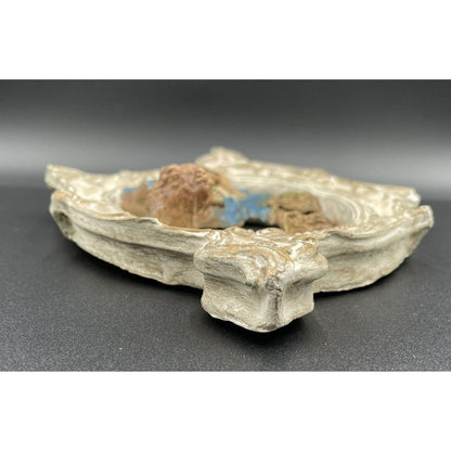 Vintage Plaster of Paris Foam Relief Colonial Man - Rare (C6) - Vintosh Vintage