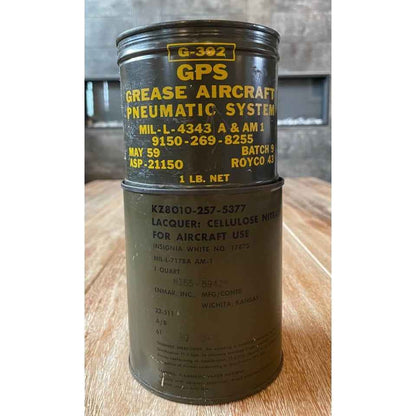 Vintage Aircraft Grease & Lacquer Cans