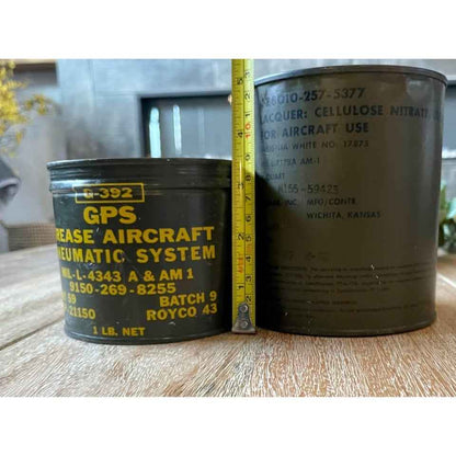 Vintage Aircraft Grease & Lacquer Cans