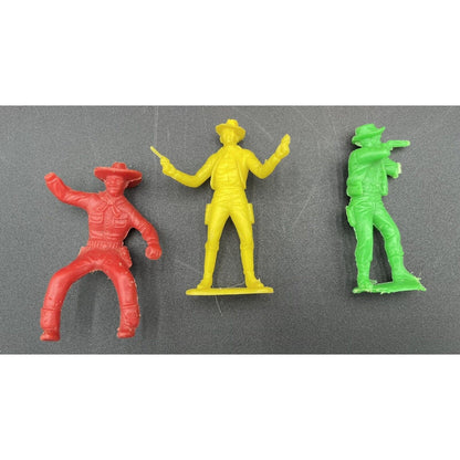 Vintage LOT of 24 Cowboys & Indians Plastic Figures Tim Mee Toys (B5) - Vintosh Vintage