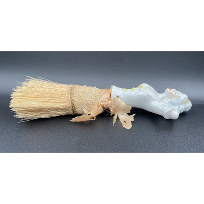 1920s Colonial Lady Porcelain Vanity Boudoir Brush Germany (C6) - Vintosh Vintage
