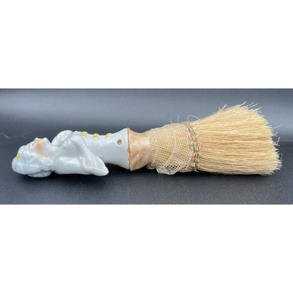 1920s Colonial Lady Porcelain Vanity Boudoir Brush Germany (C6) - Vintosh Vintage