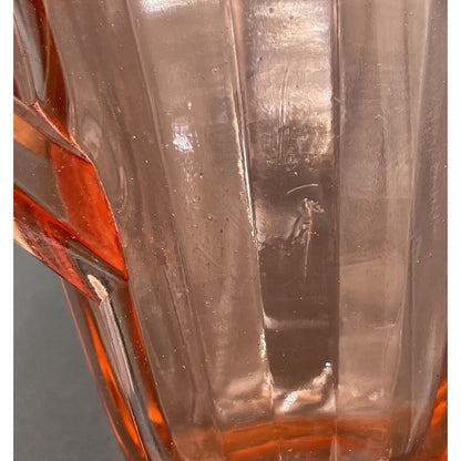 1930s Jeannette Cherry Blossom Pink Depression Glass 36 Oz Pitcher  (D7) - Vintosh Vintage