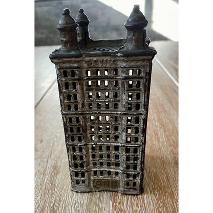 Antique Skyscraper Cast Iron Still Bank - AC Williams (B4) - Vintosh Vintage