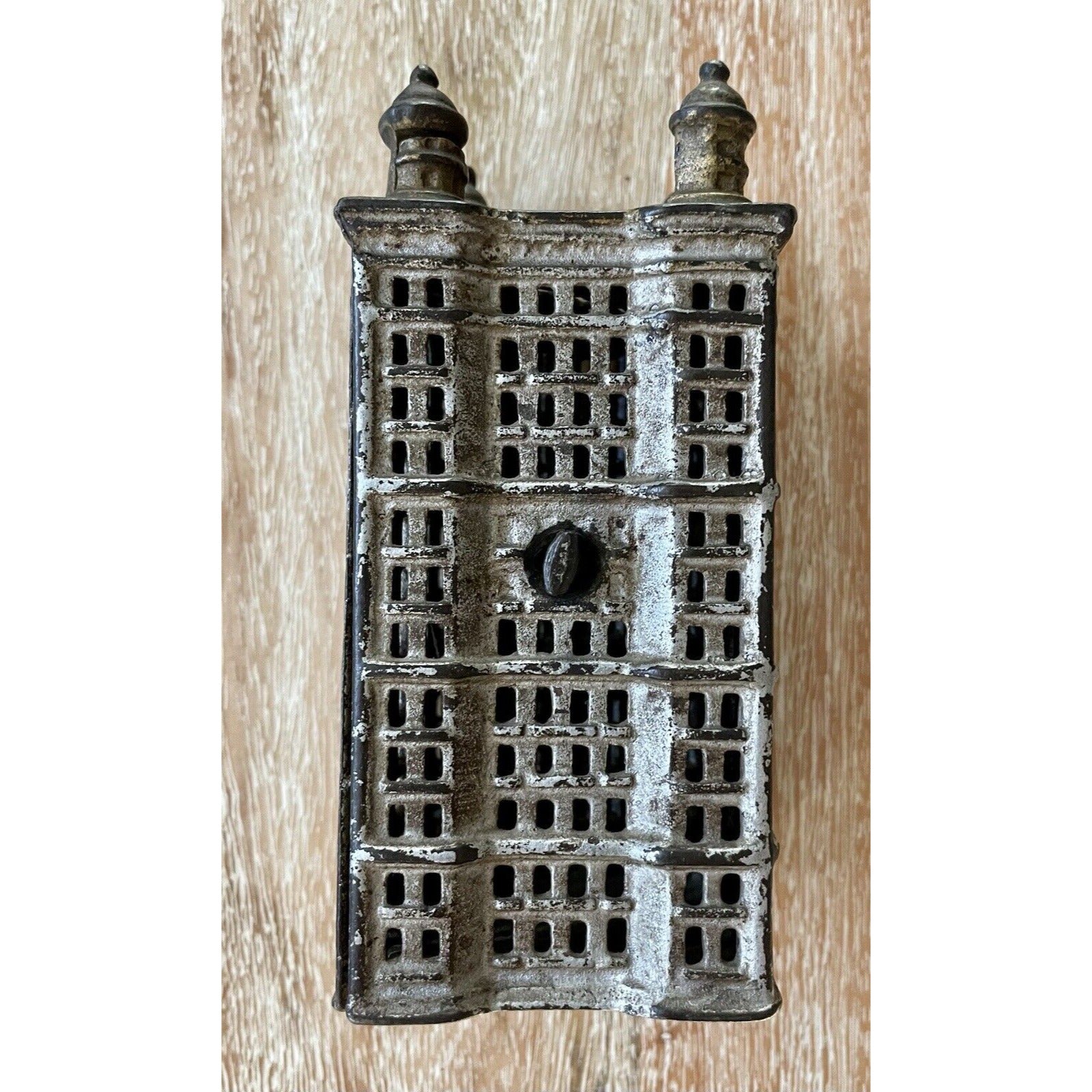 Antique Skyscraper Cast Iron Still Bank - AC Williams (B4) - Vintosh Vintage