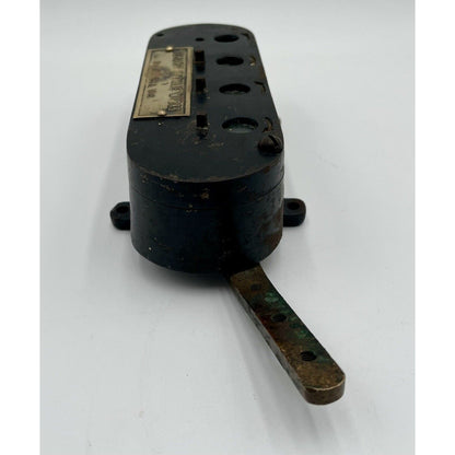 Antique RELIANCE MACHINE WORKS Industrial Train/ Trolley Counter  (C7) - Vintosh Vintage