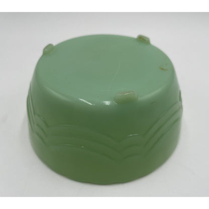 Vintage Jadeite Three Footed Scalloped Rim Bulb Bowl (B2) - Vintosh Vintage