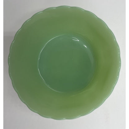 Vintage Jadeite Three Footed Scalloped Rim Bulb Bowl (B2) - Vintosh Vintage