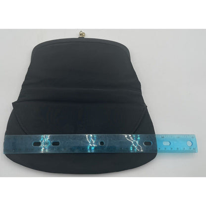 1960s Black & Gold GARAY Handbag w/ Gold Clasp (A5) - Vintosh Vintage