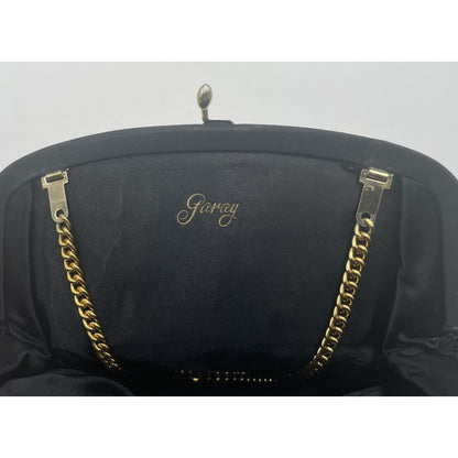 1960s Black & Gold GARAY Handbag w/ Gold Clasp (A5) - Vintosh Vintage
