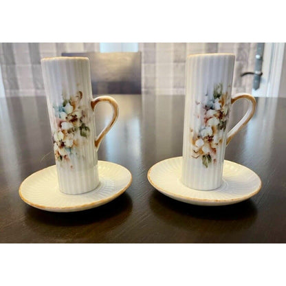 Vintage Tall Expresso Cups & Saucers - Vintosh Vintage