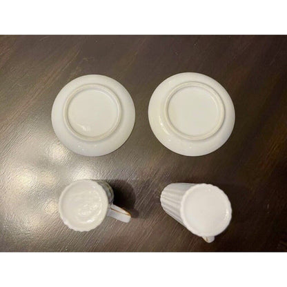 Vintage Tall Expresso Cups & Saucers - Vintosh Vintage