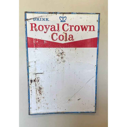 Vintage DRINK Royal Crown Cola Metal Sign
