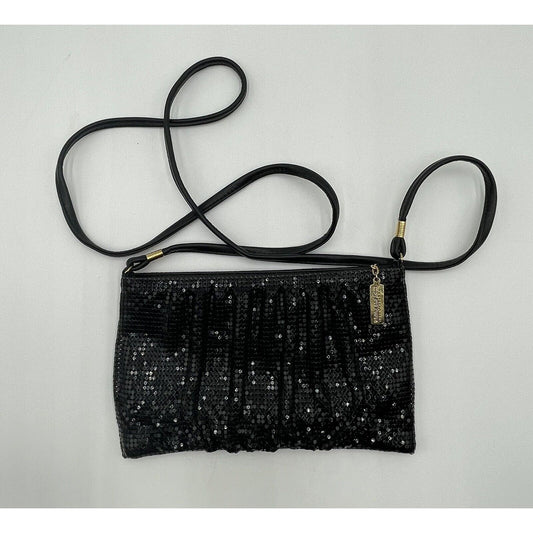 Vintage Whiting & Davis Black Gathered Mesh Evening Handbag (A5) - Vintosh Vintage