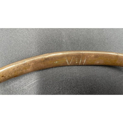 Antique 12" Copper & Brass Kettle with Stationary Handle (A3) - Vintosh Vintage