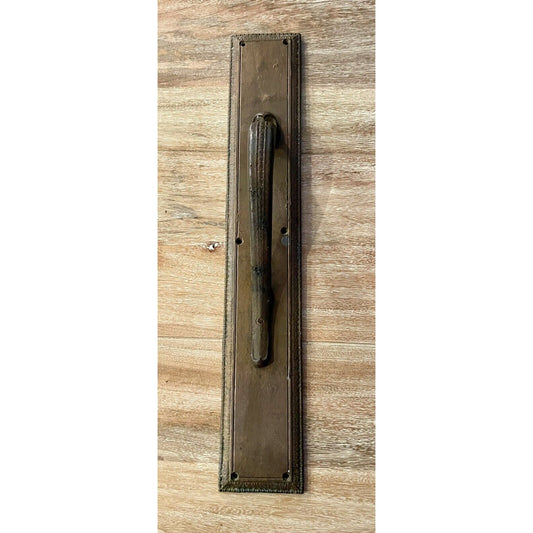Heavy Solid Brass 24" Antique Door PULL HANDLE - Vintosh Vintage