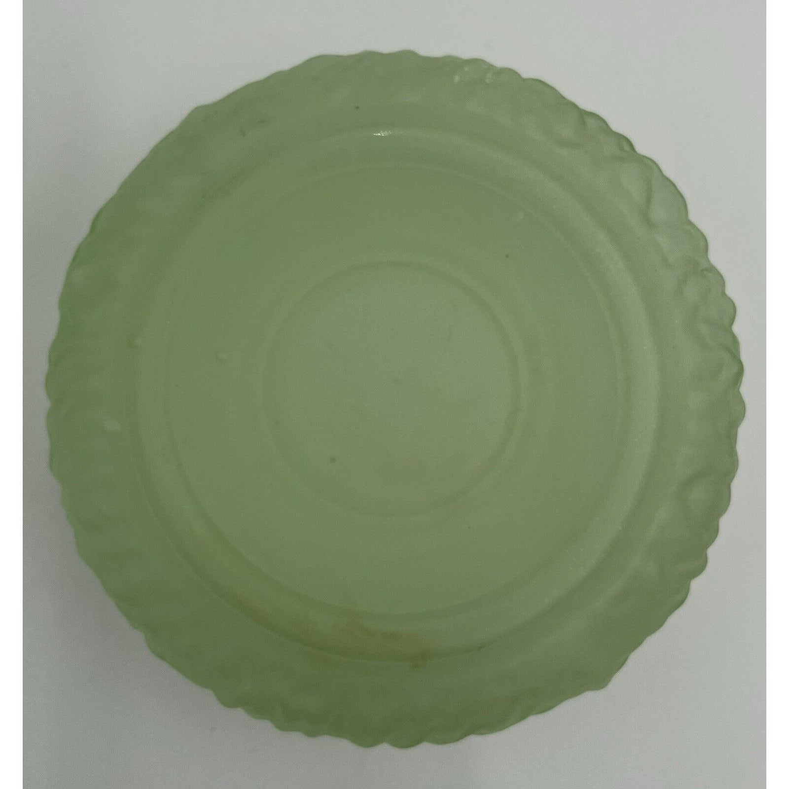 Vintage LE SMITH Green Satin Elephant Powder Jar UV Reactive (B6) - Vintosh Vintage