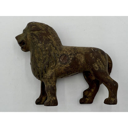 1920-30's Cast Iron Lion Still Bank (B5) - Vintosh Vintage