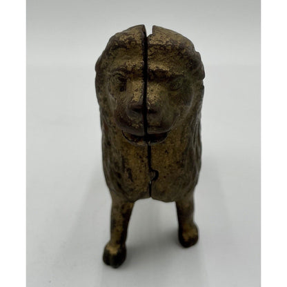 1920-30's Cast Iron Lion Still Bank (B5) - Vintosh Vintage