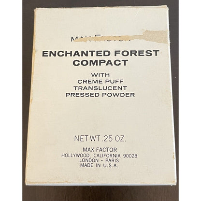 Vtg Max Factor Enchanted Forest Cameo Pocket Watch Compact In Original Box (B2) - Vintosh Vintage