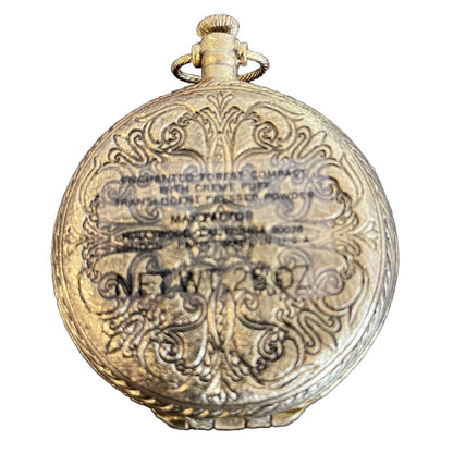 Vtg Max Factor Enchanted Forest Cameo Pocket Watch Compact In Original Box (B2) - Vintosh Vintage