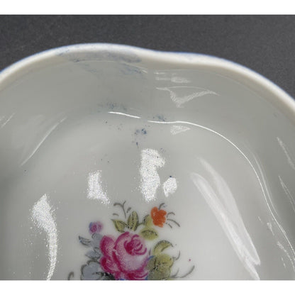 VTG Hand Painted Prussia Reproduction Porcelain Victorian Couple Trinket Box -B5 - Vintosh Vintage