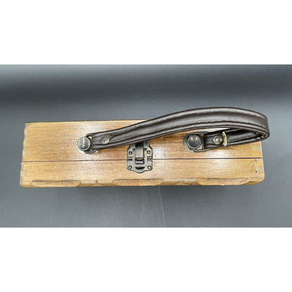 1960s Gaymode Wooden Lattice Purse w/ Leather Handle - Japan - Vintosh Vintage