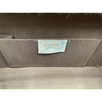 1960s Gaymode Wooden Lattice Purse w/ Leather Handle - Japan - Vintosh Vintage